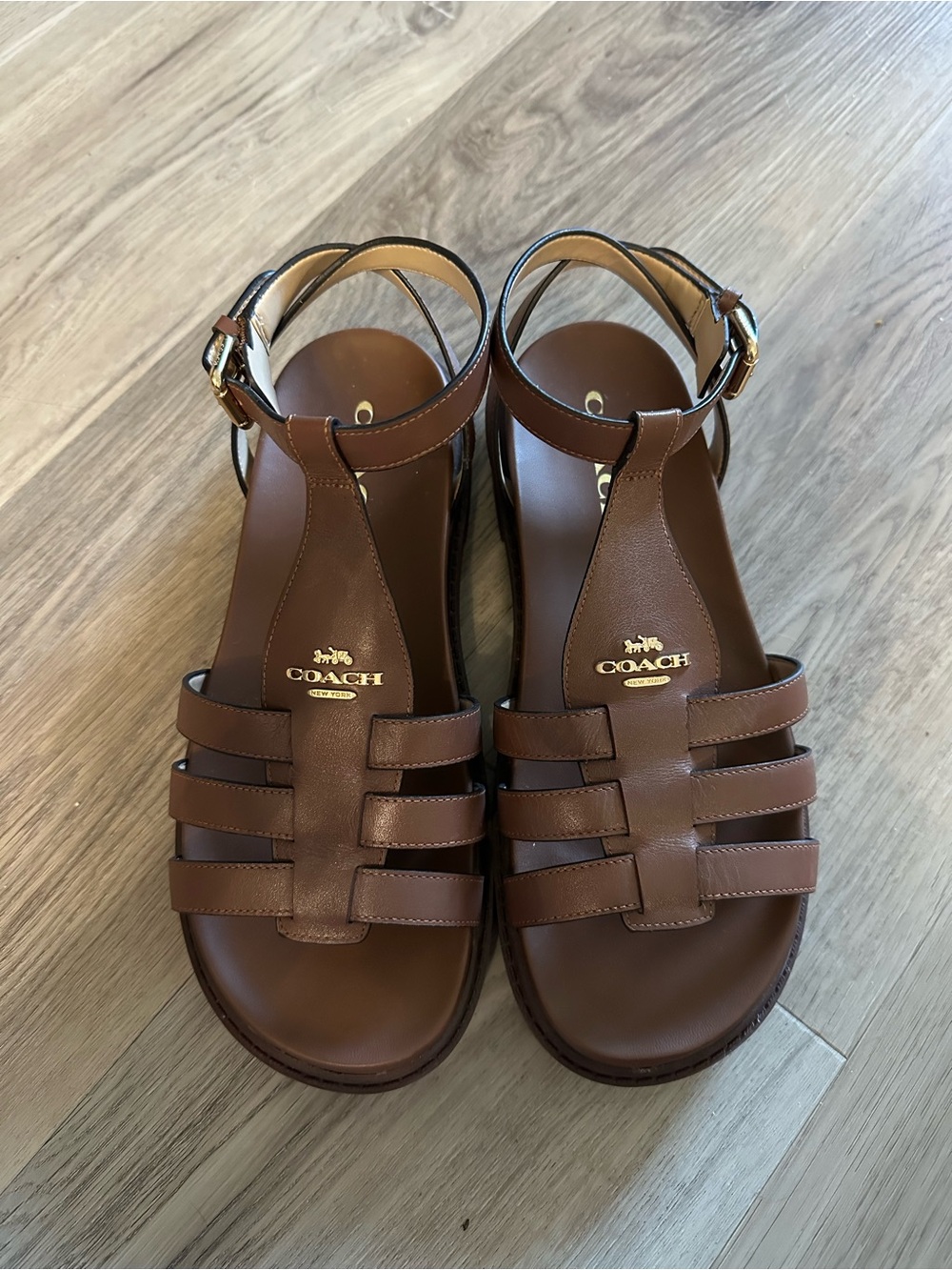 Coach Leather Sandals